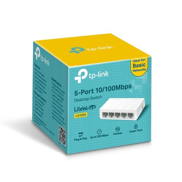 TP-LINK SWITCH DE ESCRITORIO DE 5 PTOS 10/100/ LS1005